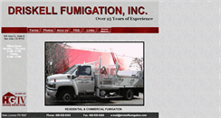 Desktop Screenshot of driskellfumigation.com